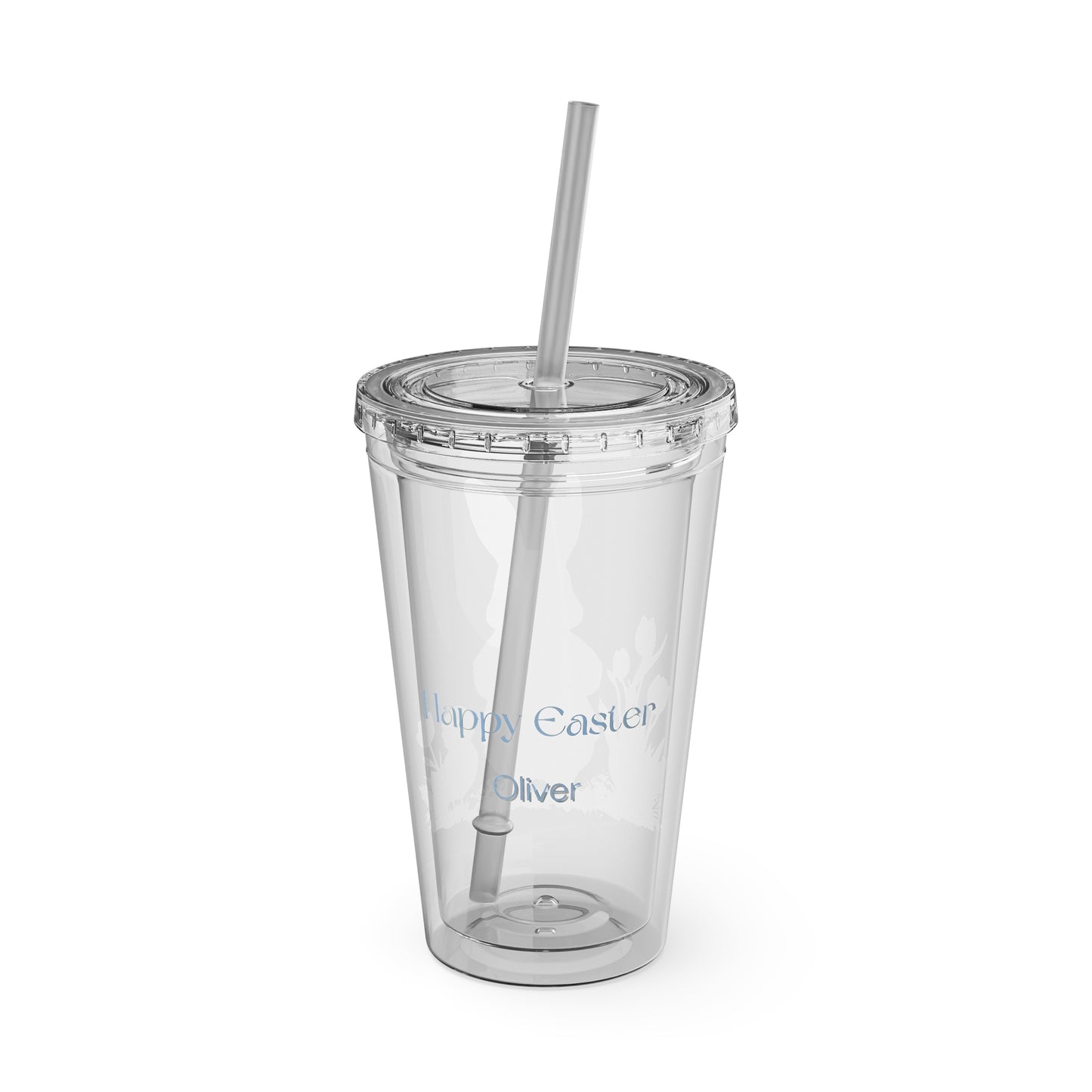 Bunny Tumbler with Straw | 16oz Easter Drinkware