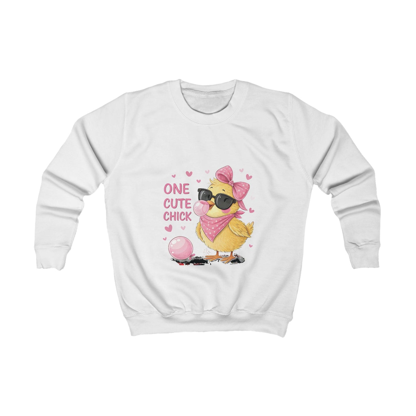 Adorable Kids Sweatshirt - 'One Cute Chick' for Spring Celebrations
