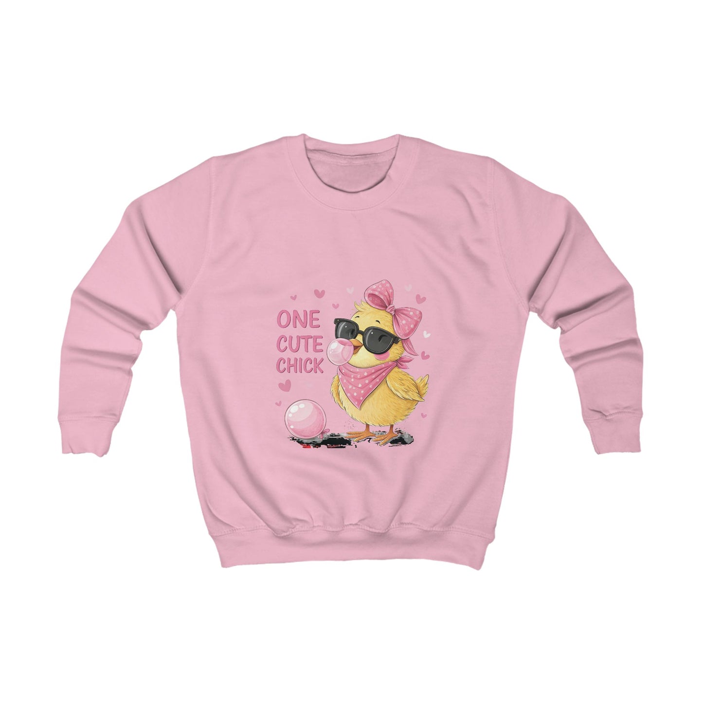 Adorable Kids Sweatshirt - 'One Cute Chick' for Spring Celebrations