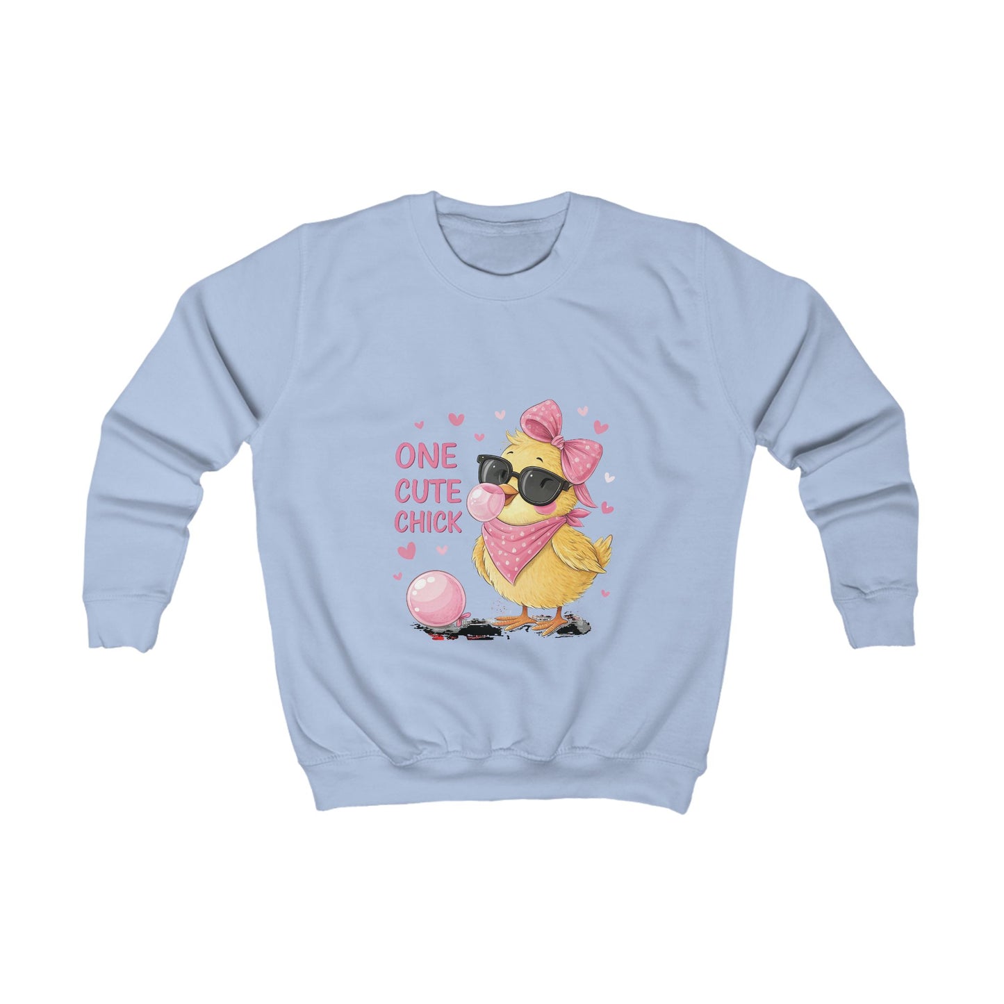 Adorable Kids Sweatshirt - 'One Cute Chick' for Spring Celebrations