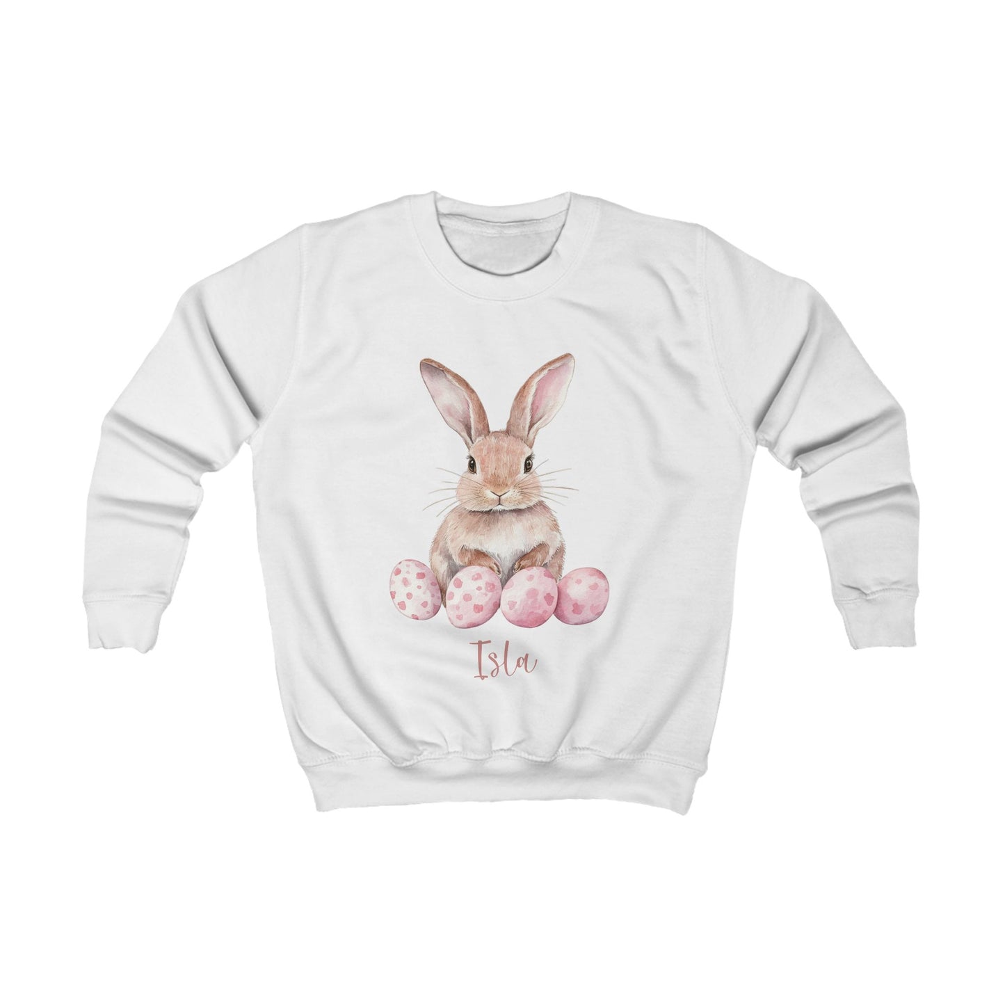 Kids Easter Bunny Sweatshirt with Personalised Name