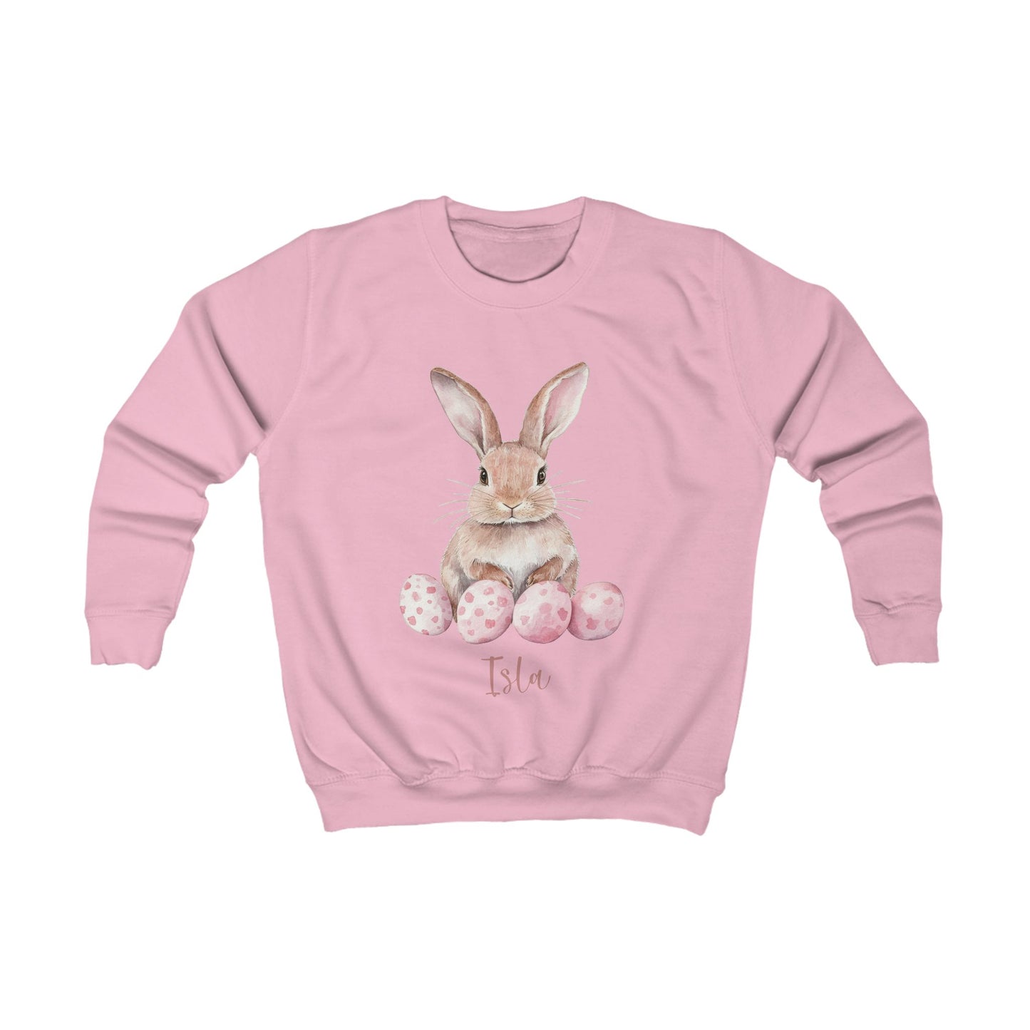 Kids Easter Bunny Sweatshirt with Personalised Name