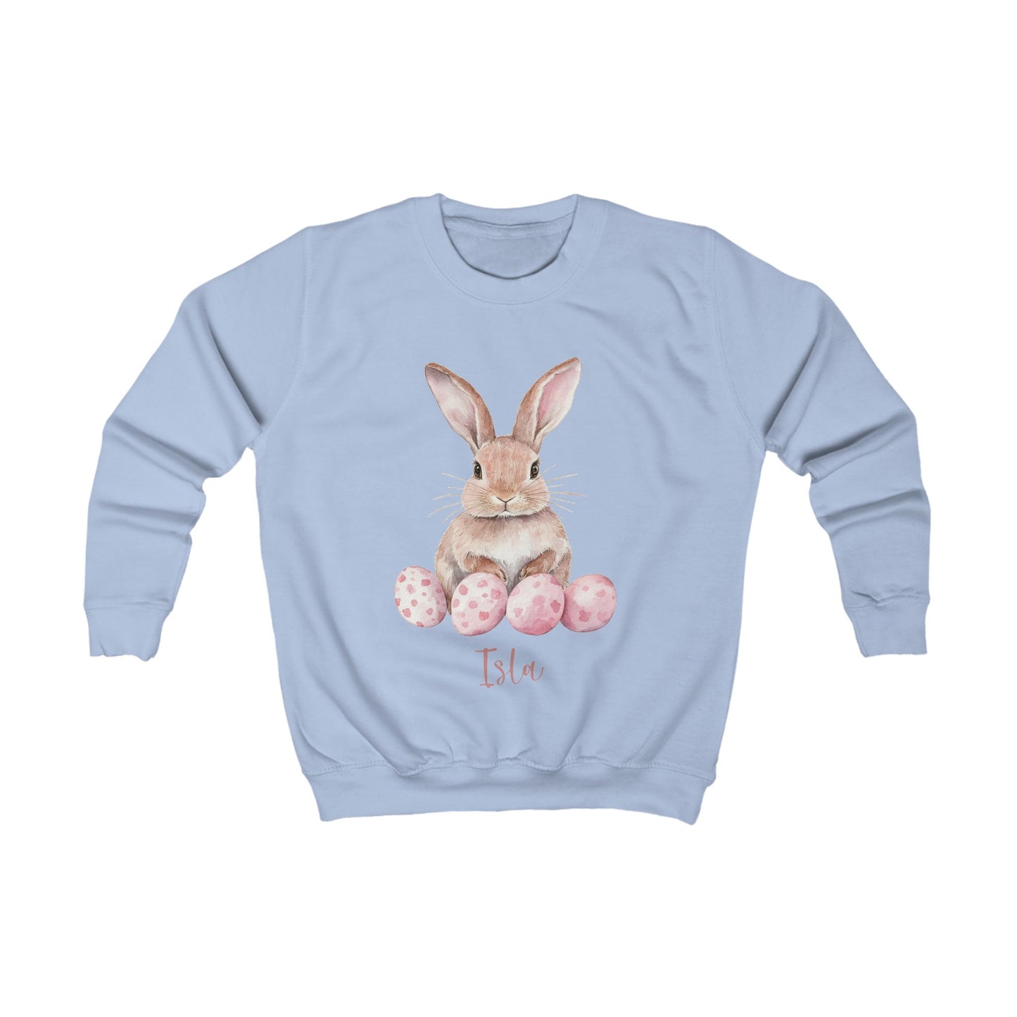 Kids Easter Bunny Sweatshirt with Personalised Name