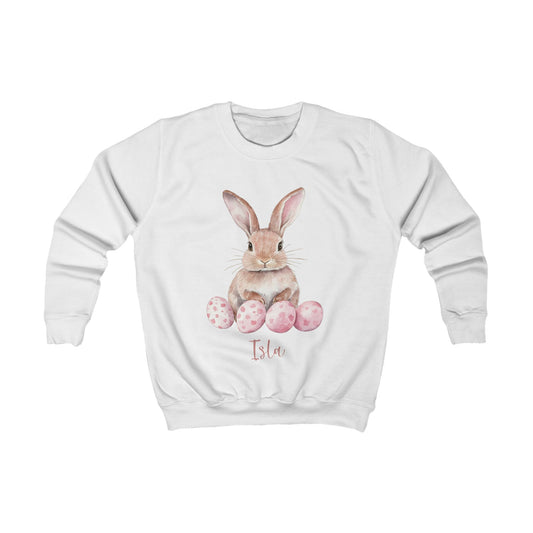 Kids Easter Bunny Sweatshirt with Personalised Name